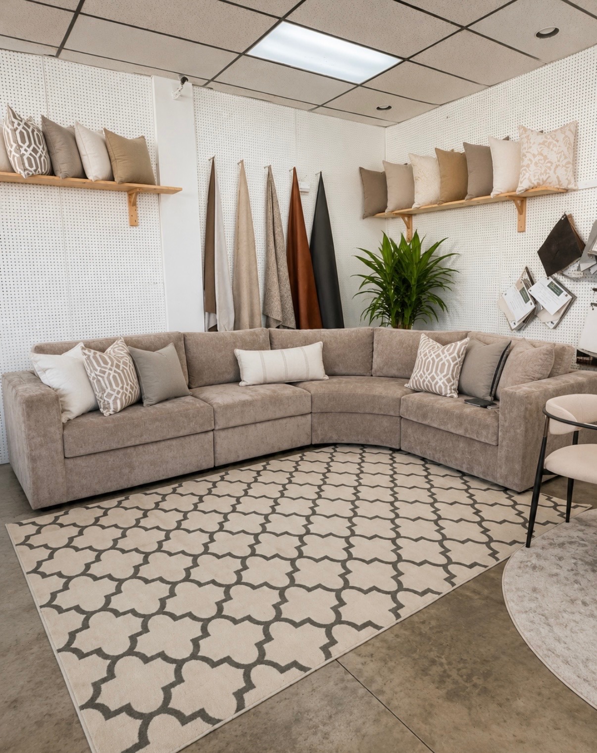 Temecula Sectional sofa in a Sofa USA showroom