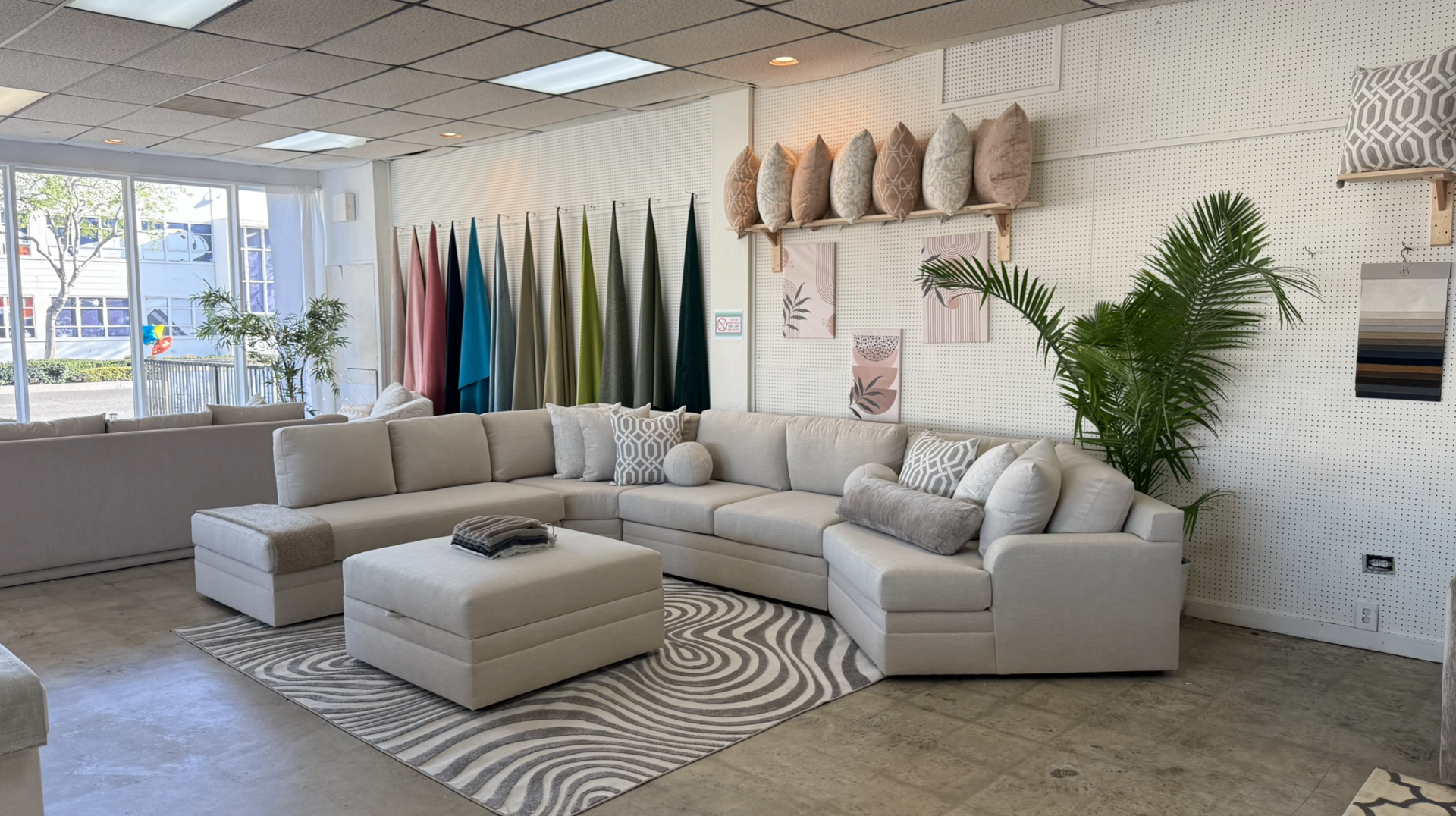 Carson Sectional sofa in a Sofa USA showroom