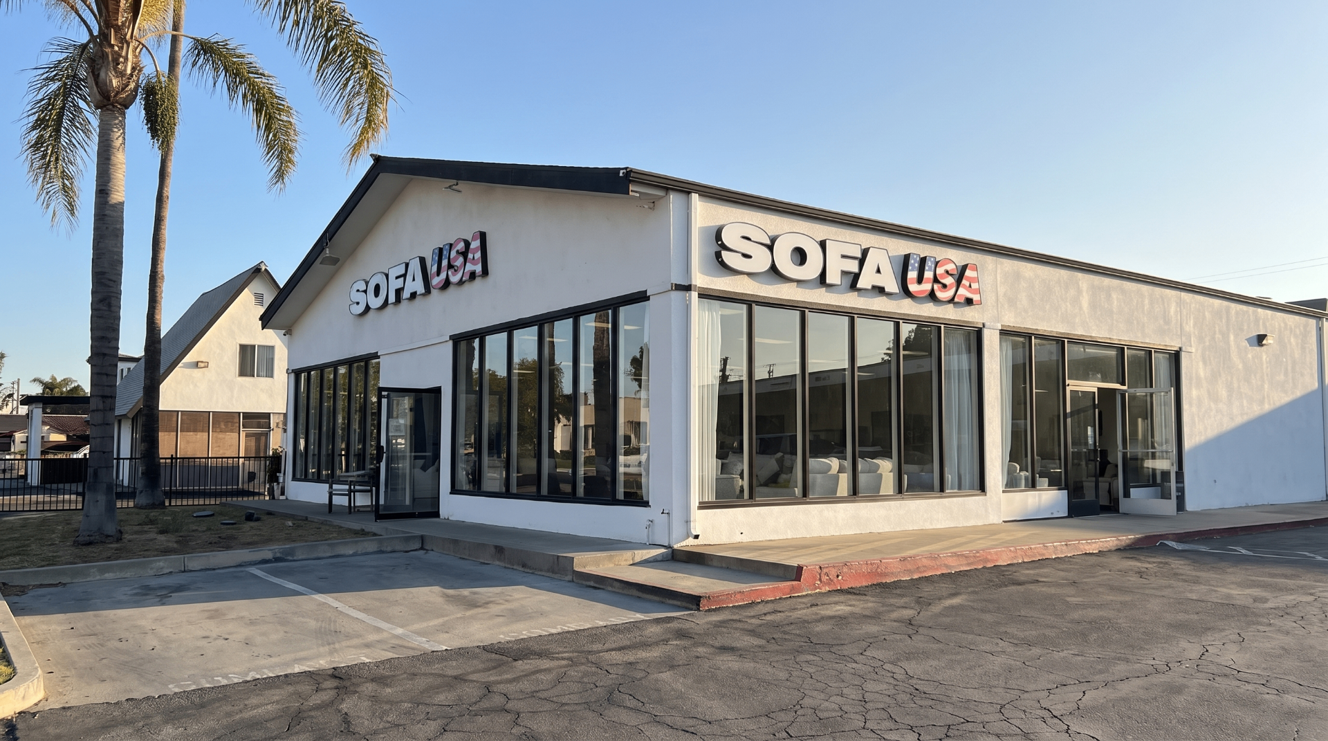 Sofa USA showroom storefront in Downey